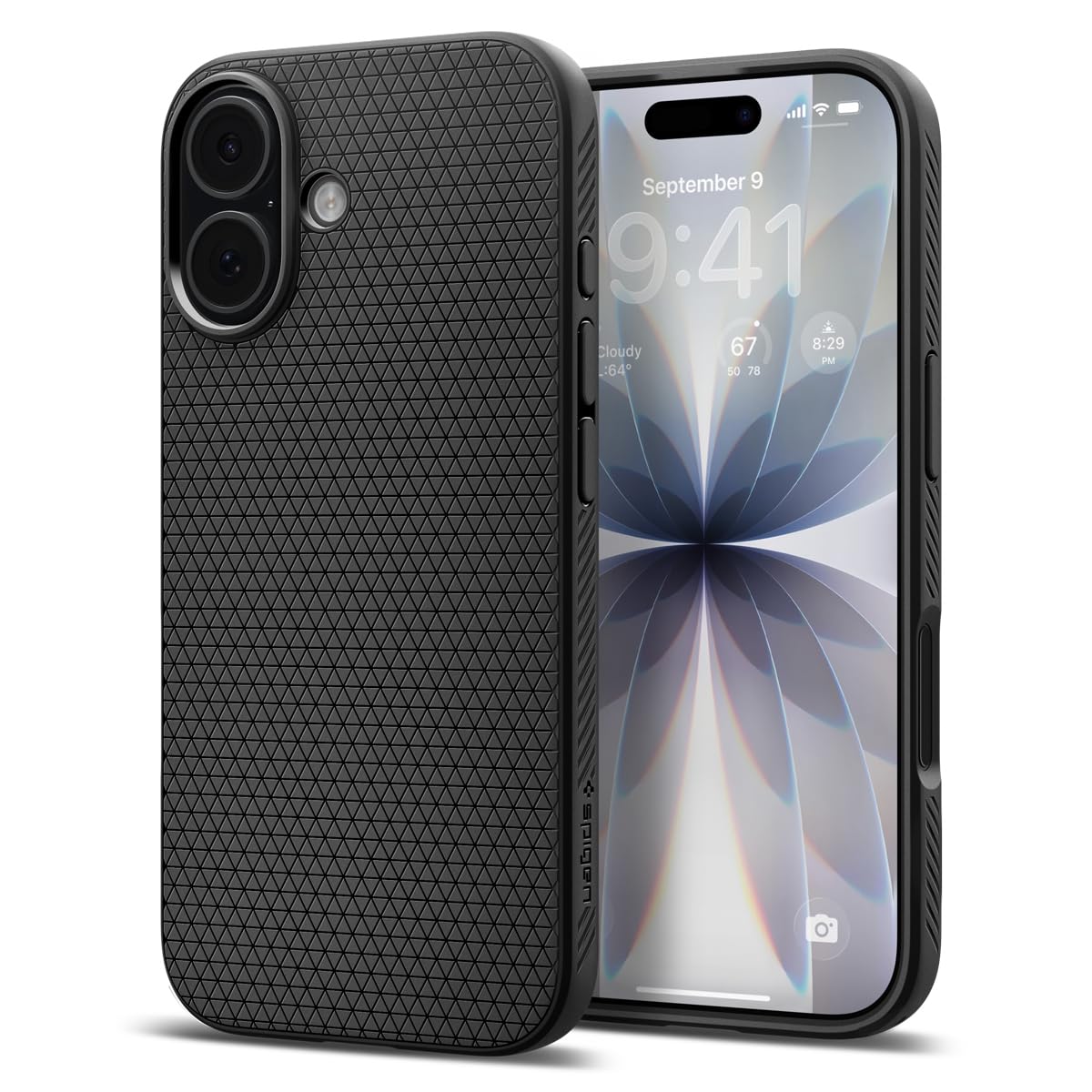 Spigen Liquid Air compatible with iPhone 17 case cover (2025) - Matte Black
