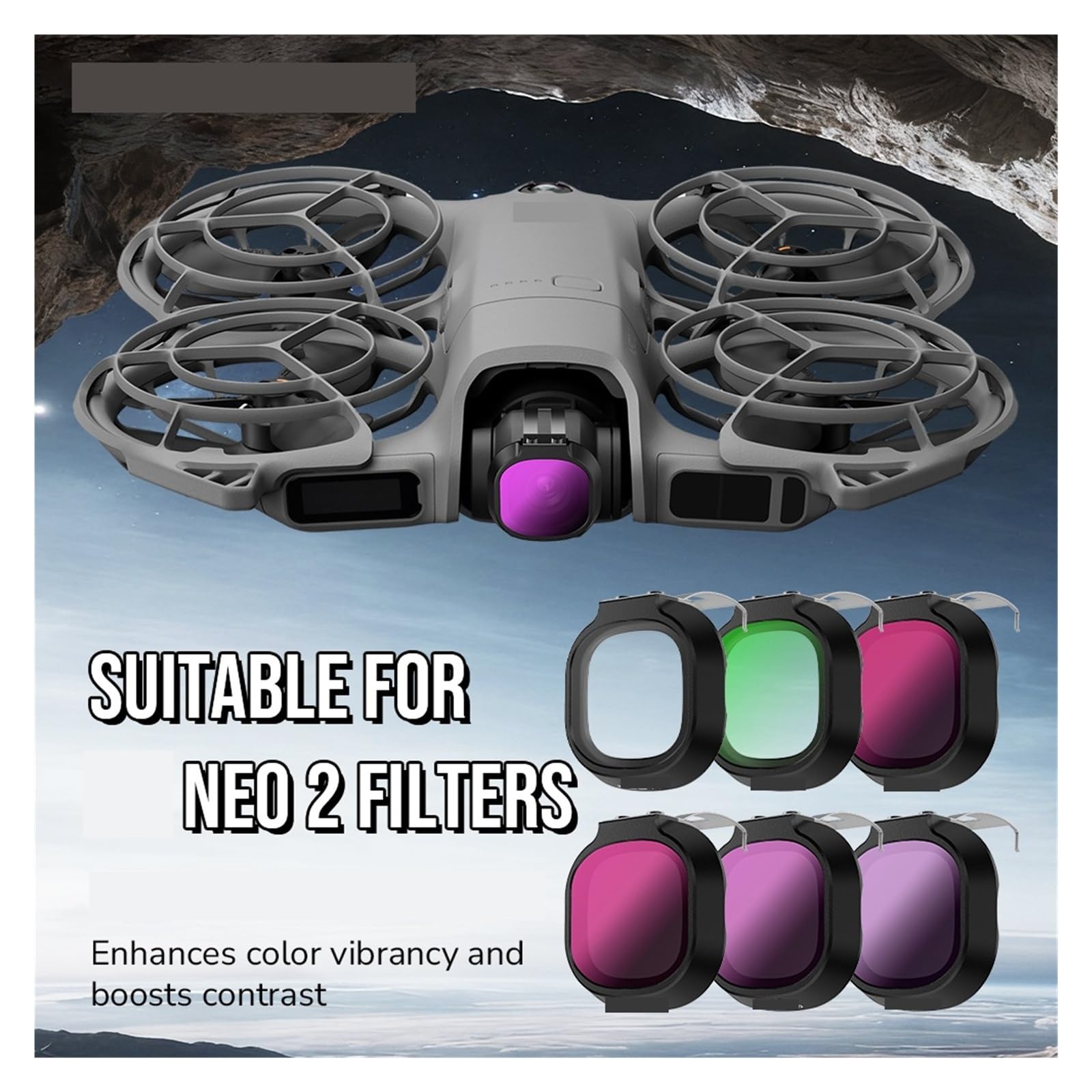 Juego De Filtros, Compatible Con DJI Neo 2, ND8-32 CPL UV