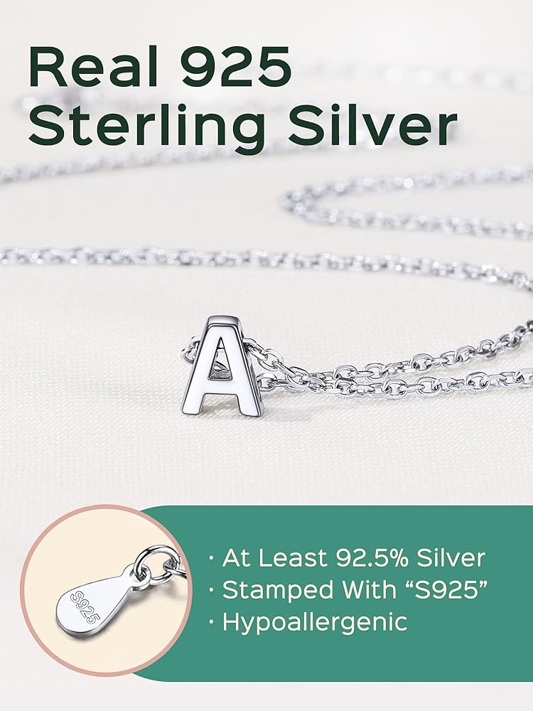 Amazon.co.jp: ChicSilver 925スターリングシルバー イニシャル