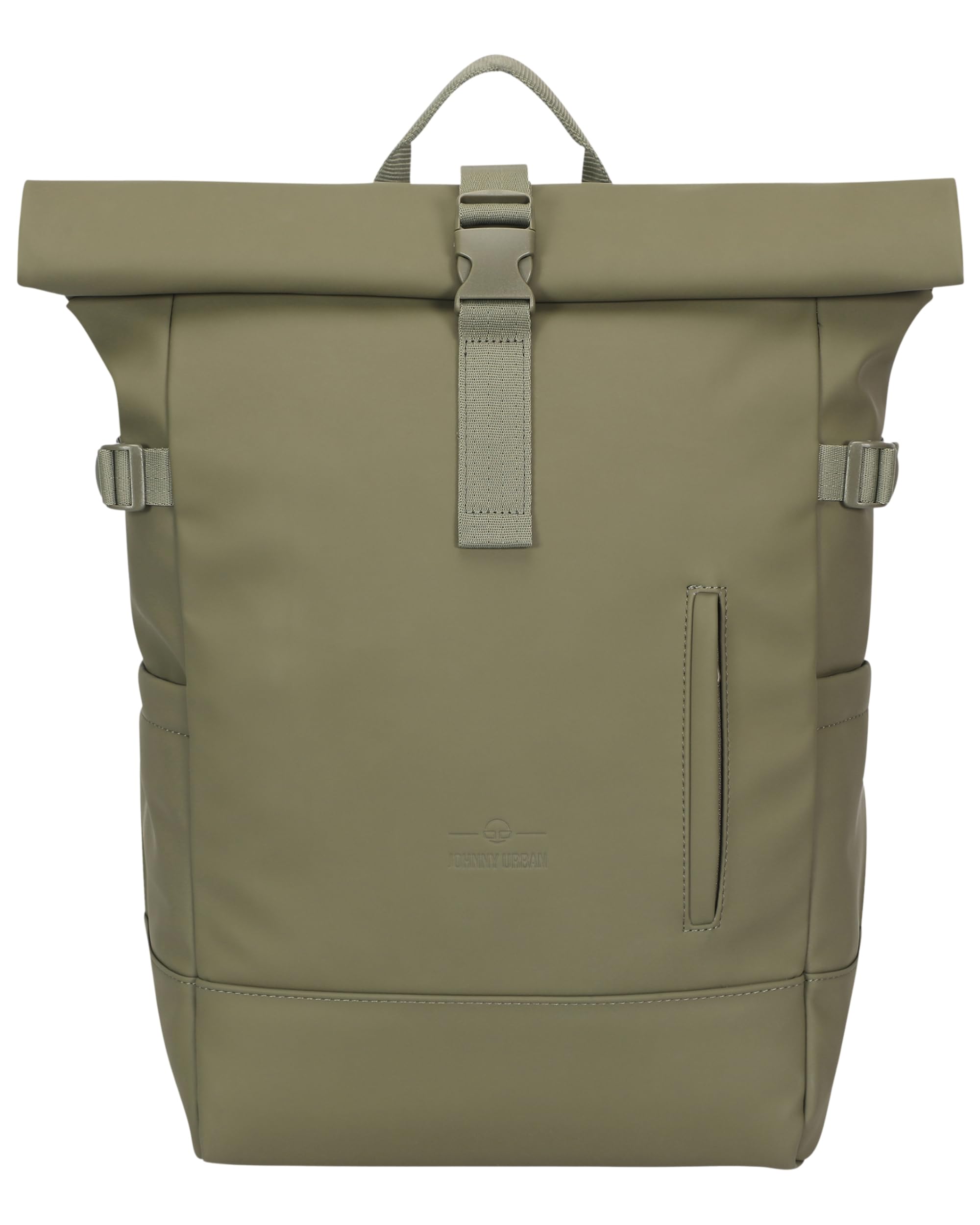 Johnny Urban Zaino Donna Uomo Verde - Harvey Large - Rolltop 21l per Lavoro Viaggi Università Tempo Libero Sport - Serie Sleek - Scomparto per Laptop fino a 16 Pollici