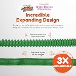 Flexi Hose Lightweight Expandable Garden Hose, No-Kink Flexibility, 3/4 Inch Solid Brass Fittings and Double Latex Core (75 FT, Green)