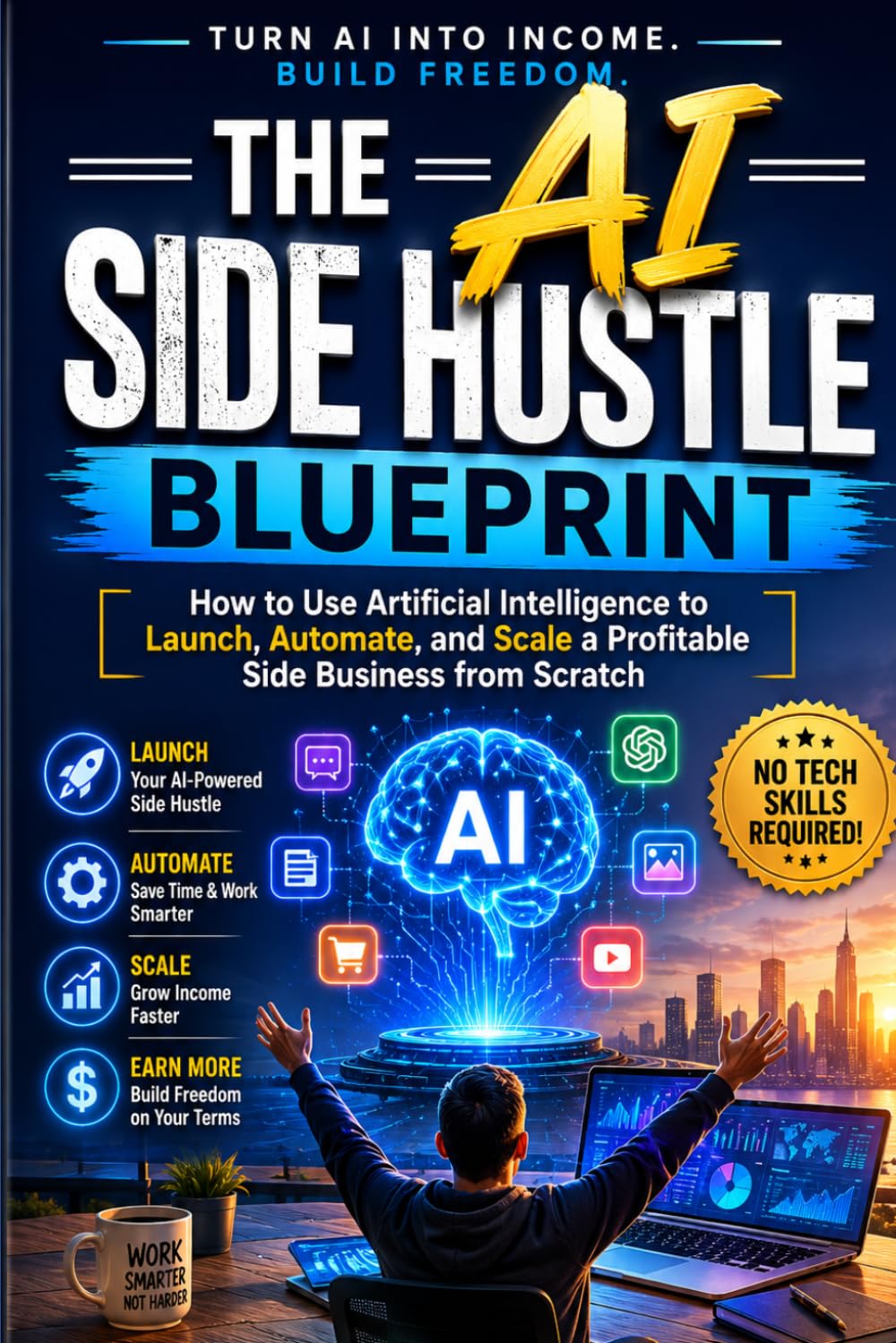 The AI Side Hustle Blueprint: How to Use Artificial Intelligence to Launch, Automate, and Scale a Profitable Side Business from Scratch