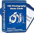 100 Photography Idea Cards - Photography Props for Photoshoot Camera Accessories, Photographer Gifts for Men Women Unique for Camera Lovers, 100 Inspiring Themes & Challenges