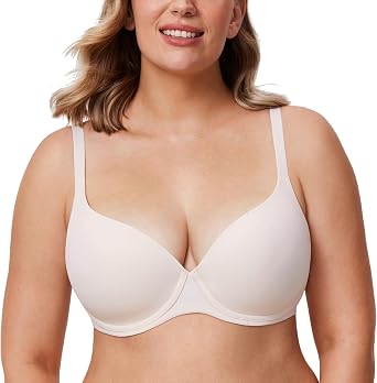 DELIMIRA Womens Lightly Lined Tshirt Bras