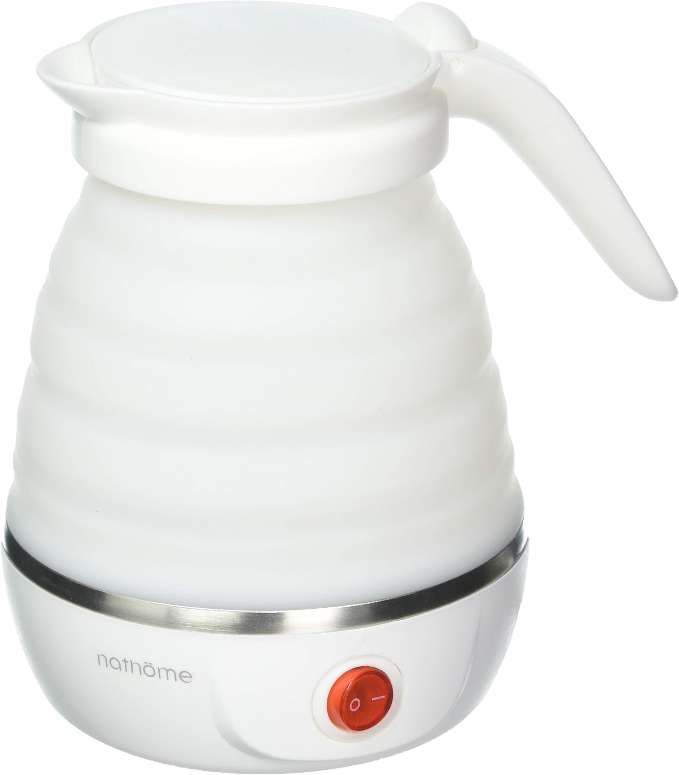 Nathome Dual Voltage Food Grade Silicone, 0.6 Liter, White