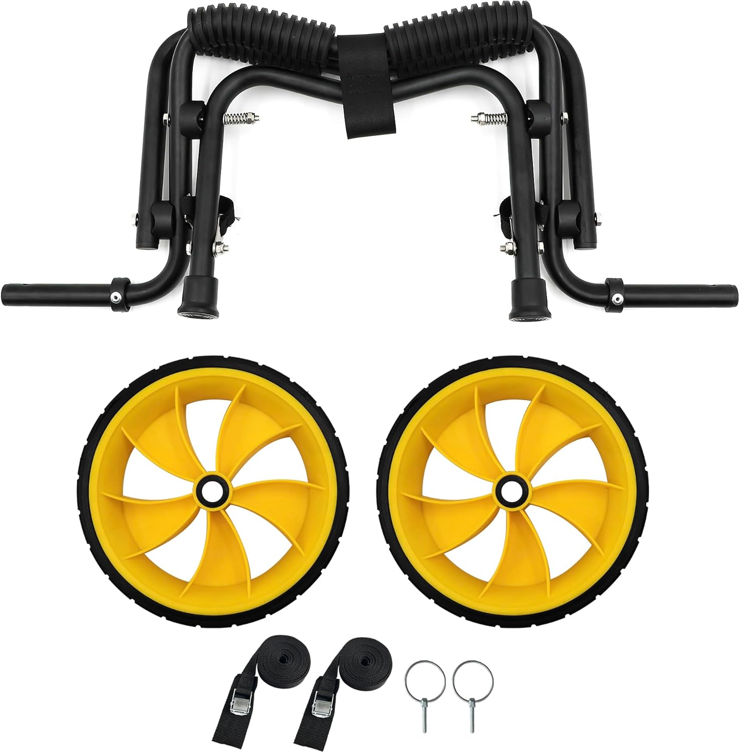 Kayak Cart, Paddle Board Cart Kayak Trolley Canoe Dolly SUP Carrier with Airless Tires