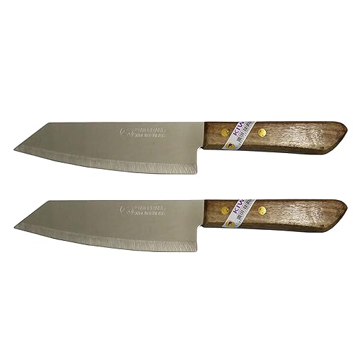 Set of 2 KIWI Brand deba Style Flexible Stainless Steel Knives # 171.