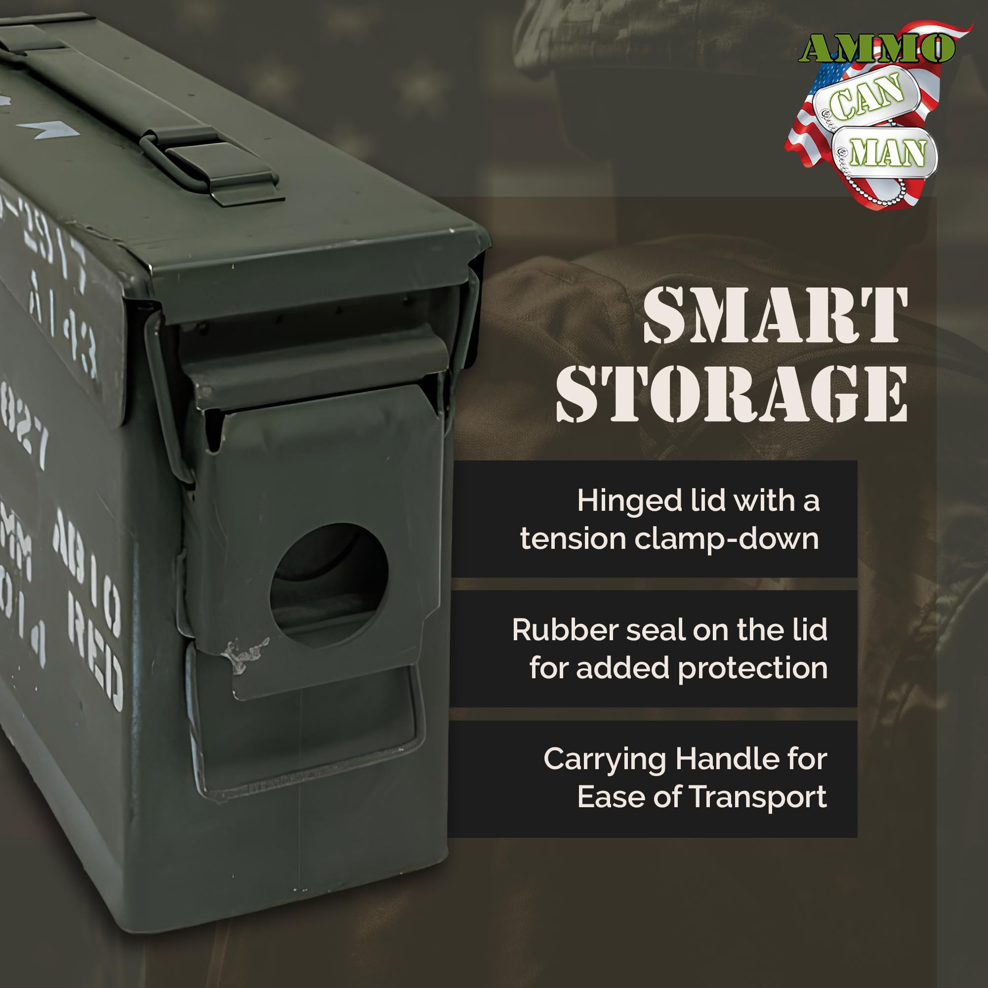 Amazon.com: U.S. Military 30 Cal Ammo Can (3 Pack) – Airtight