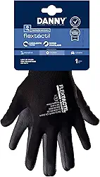 Danny Luva Flextactil Tamanho Médio Cor Preto