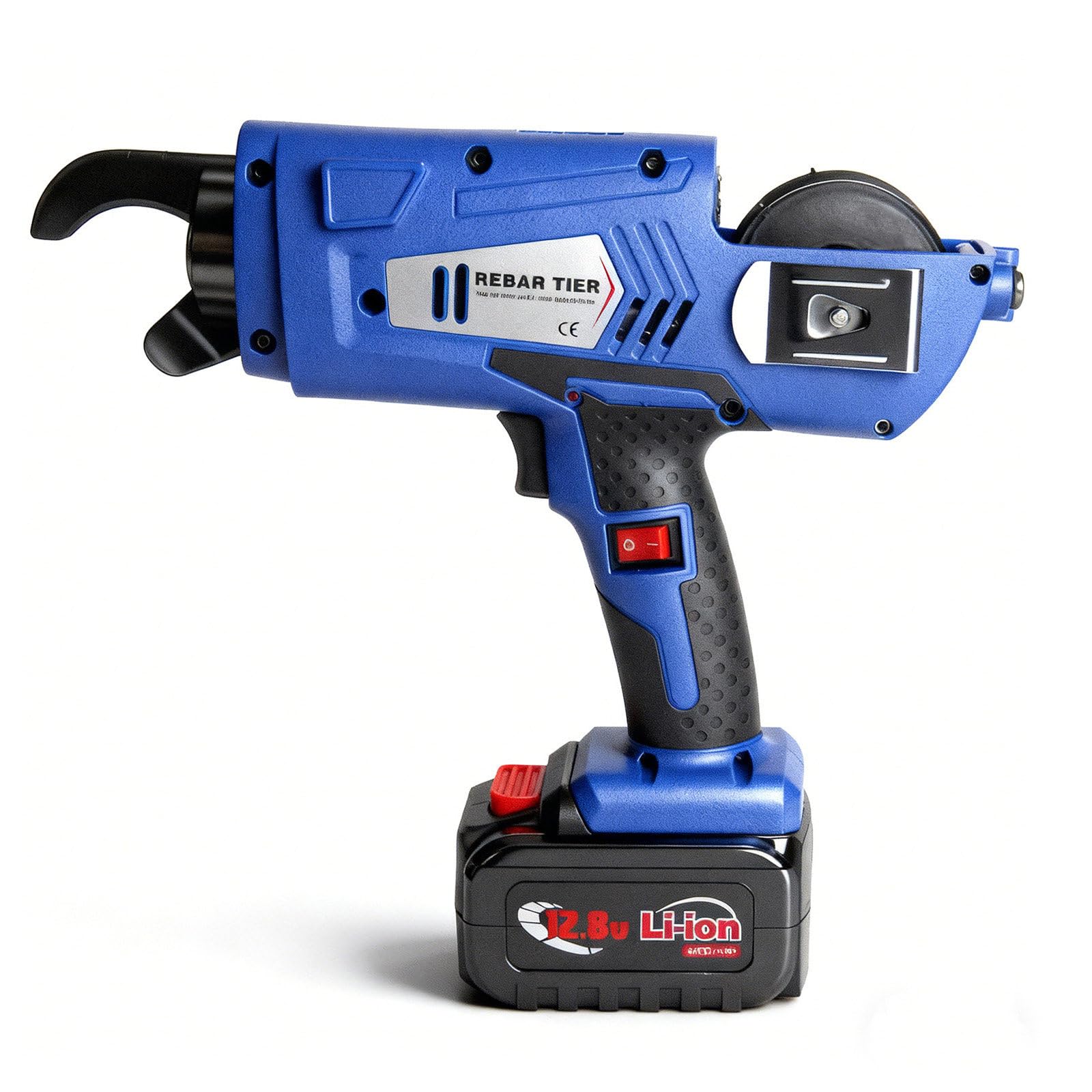 SOTIKARERY Automatic Rebar Tie Gun：8-34mm Rebar Tier Tying Machine, with 2pcs 4400mAh Batteries, Handheld Rebar Tie Tool,Rebar Tying Machine Binding Tool for bridge engineering