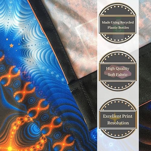 Miniatura 7 de Sacred Geometry Tapestry  Earth Wall Hanging  Flower of Life  Meditation  Sacred Geometry Mandala  New Earth (Small)