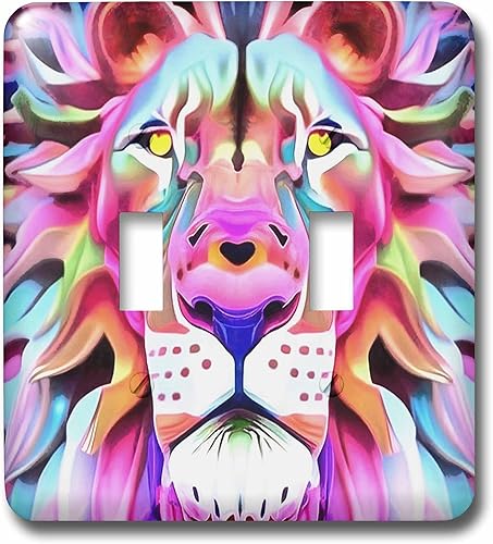 3dRose An Unreal Dreamlike Lion Fantasy Art - Light Switch Covers (lsp-377653-2)