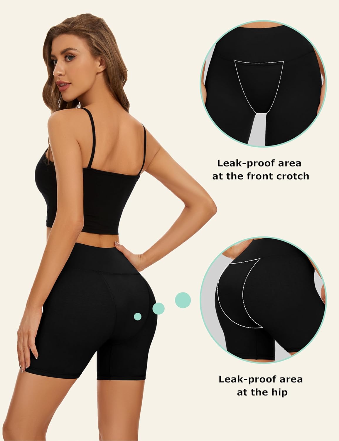 OVRUNS Period Underwear for Women Sleep Heavy Period Panties Leak proof period Shorts for Incontinence Maternity Postpartum - Image 3