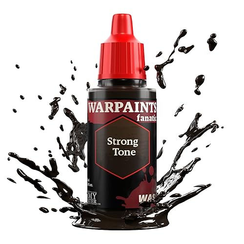 The Army Painter Warpaint Fanatics Strong Tone Washes Miniature Hobby Painting with Fanatics Warpaint, Quality Paint for Miniature Wargaming