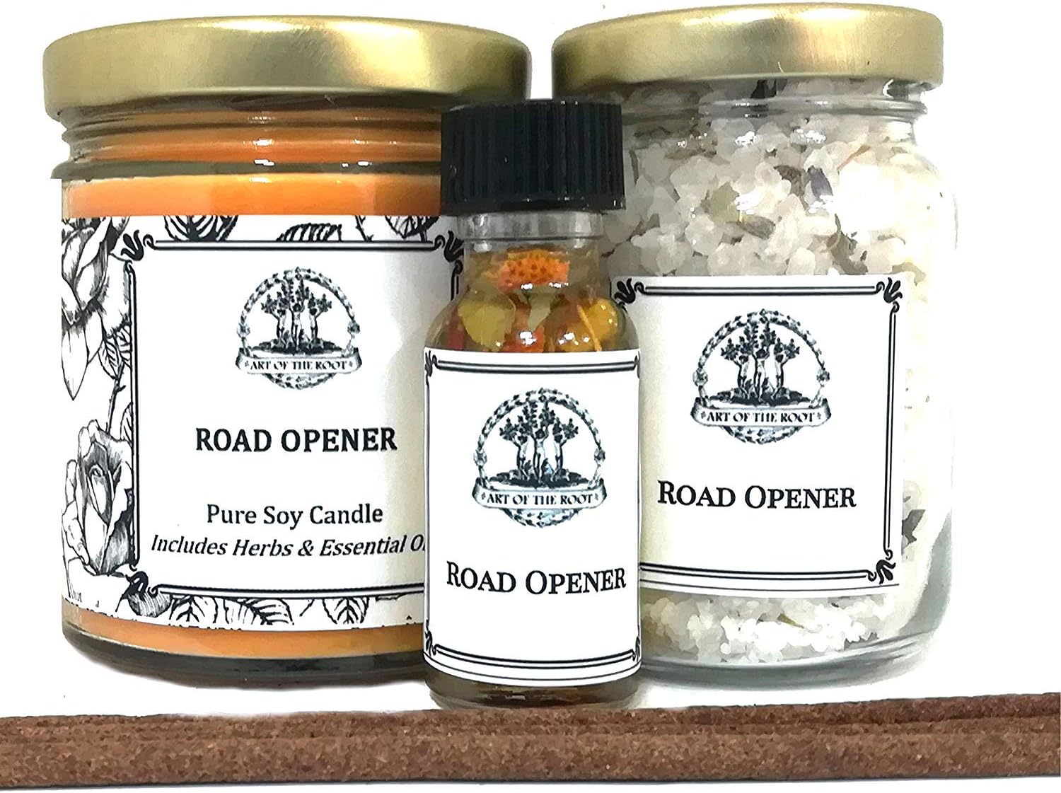 Art of the Root Road Opener Spell Kit | Handmade with Herbs & Essential Oils | New Beginnings, Opportunities & Open Doors | Wiccan Pagan Hoodoo Conjure