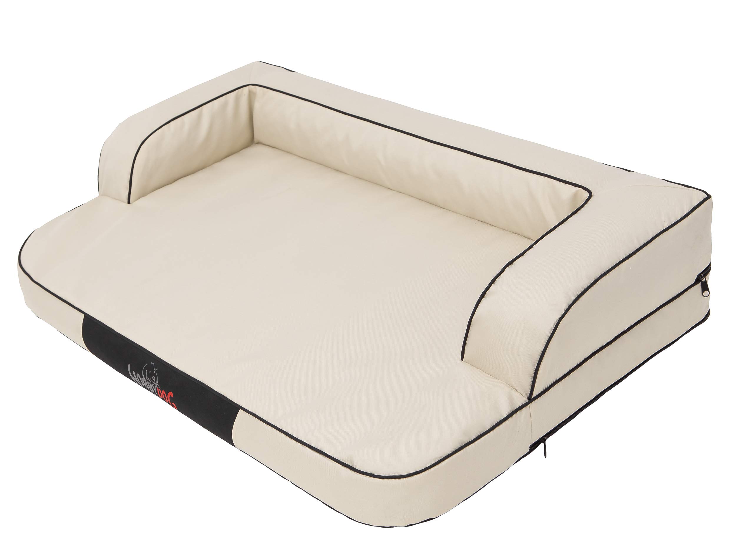 Cuccia per cani e gatti, cuccia per animali domestici, cuscino per cani, letto per cani, cuscino per cani, materasso per animali domestici, colore ecru, L – 80 x 48 cm