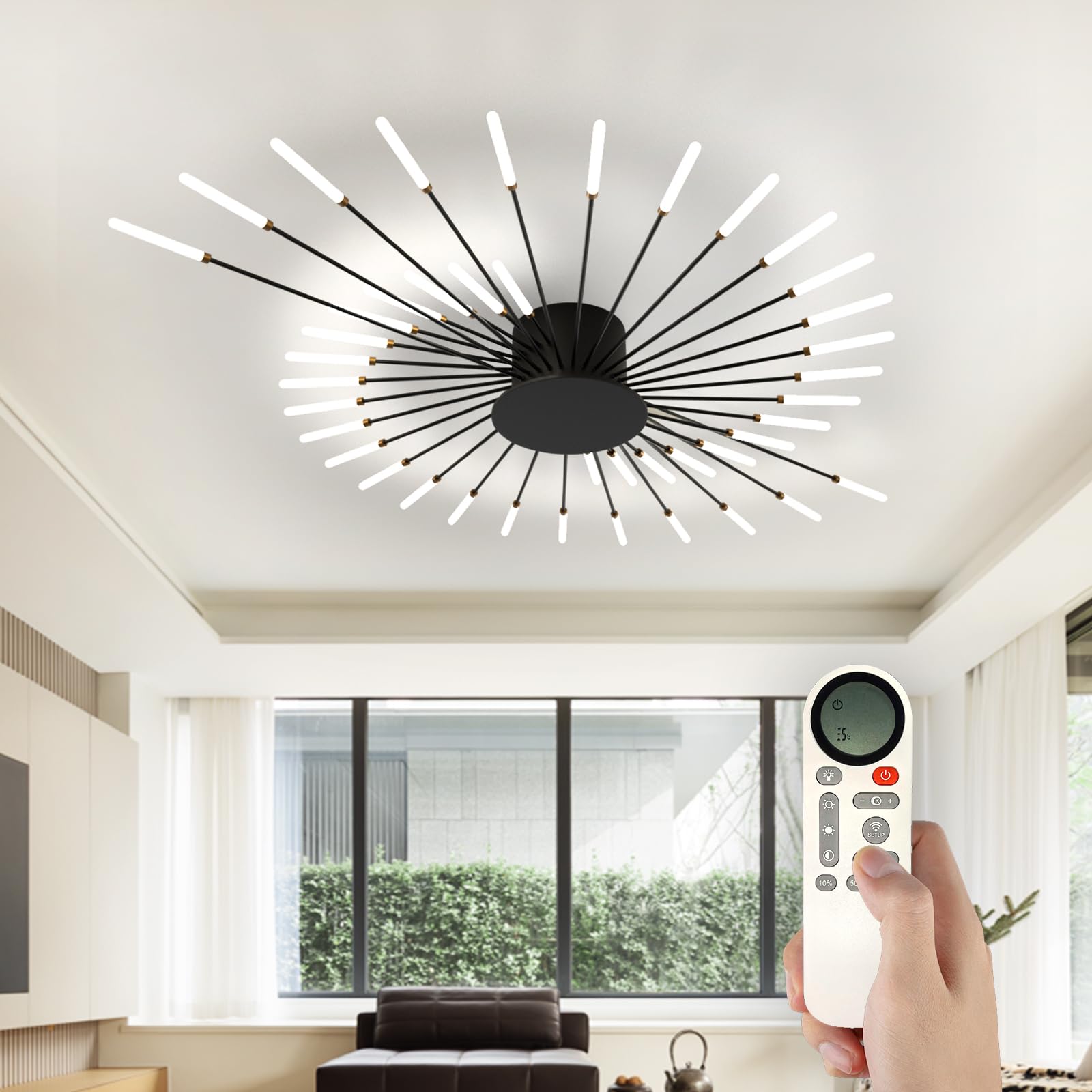 LED Ceiling Lamp #108481 2個セット AHXIAOZN Ceiling Light Modern LED Ceiling Lamps,Flower Shape