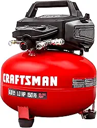 CRAFTSMAN Compressores De Ar, Compressor Portátil 6 Galões, 1,0 Hp, 2,6 Cfm A 90 Psi, Tanque Sem Óleo, Pressão Máxima 150 82 Db, Ultrassilencioso, Pancake Cmxecxa02106410