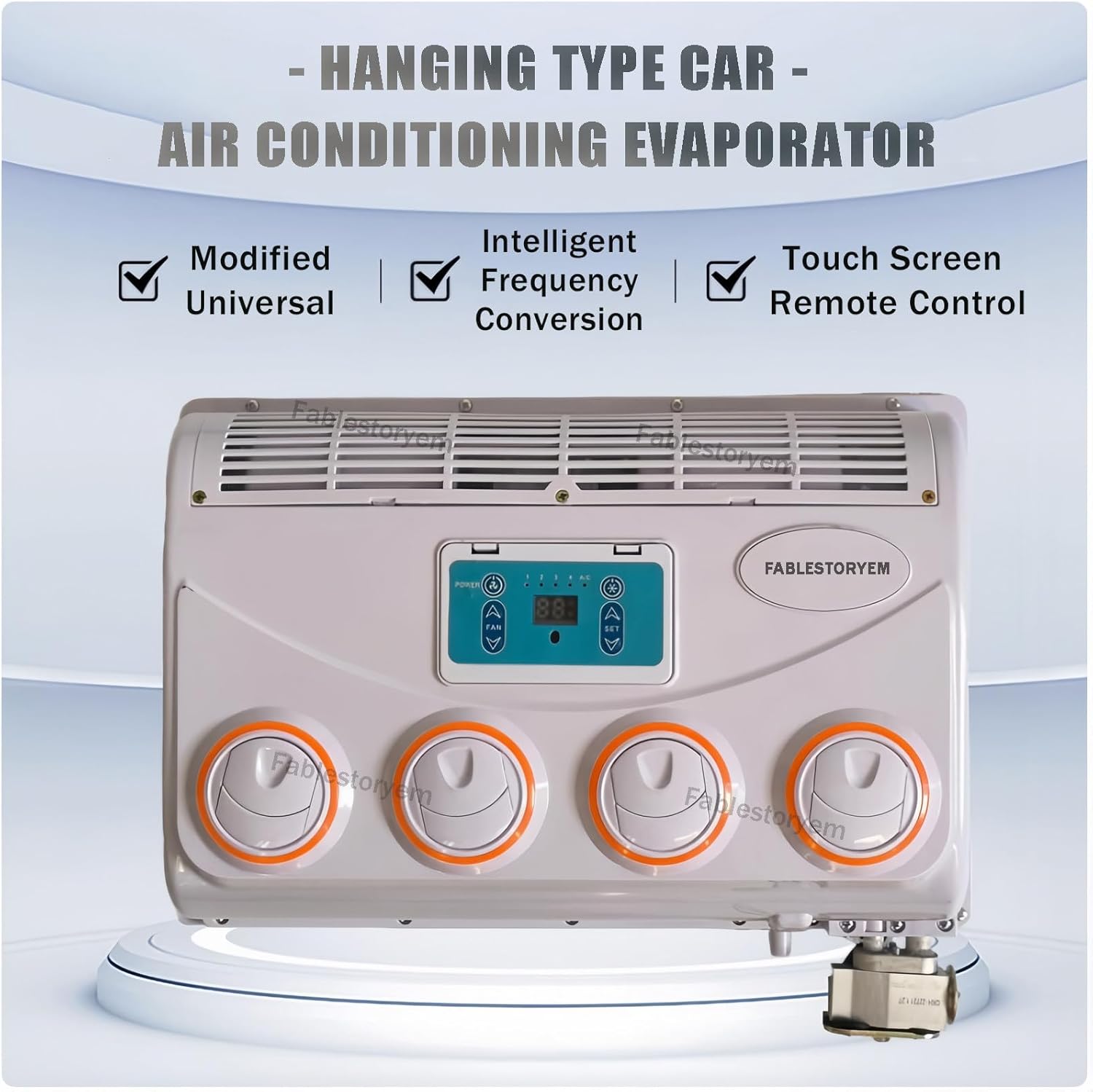 12V/24V RV Air Conditioner - Portable Electric Roof Unit for Trucks & Campers, 100W Lightweight, Easy Installation, DC Cooling System for Vehicles