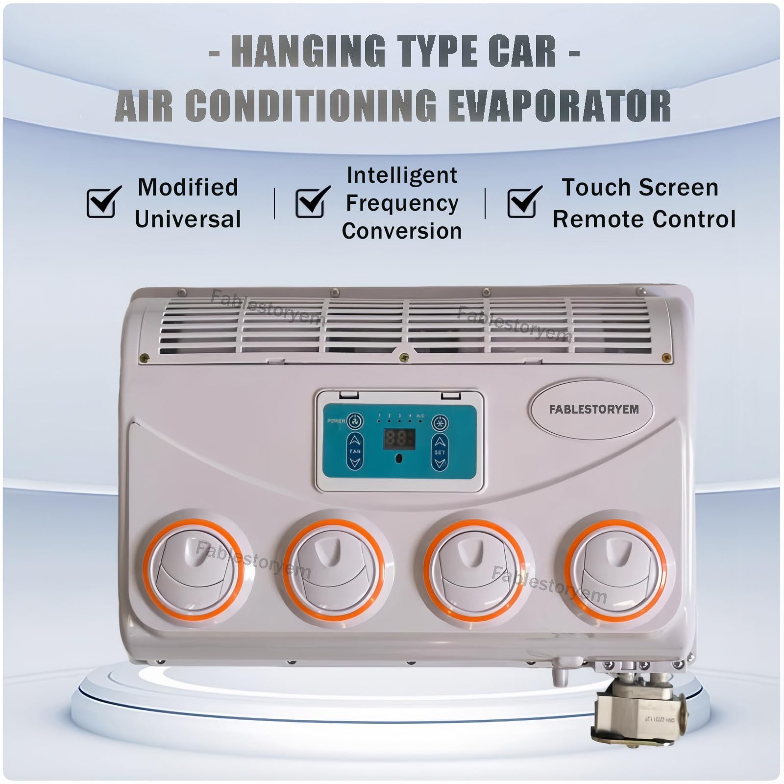 Kit de evaporador de aire acondicionado automotriz con control remoto para refrigeración de vehículos