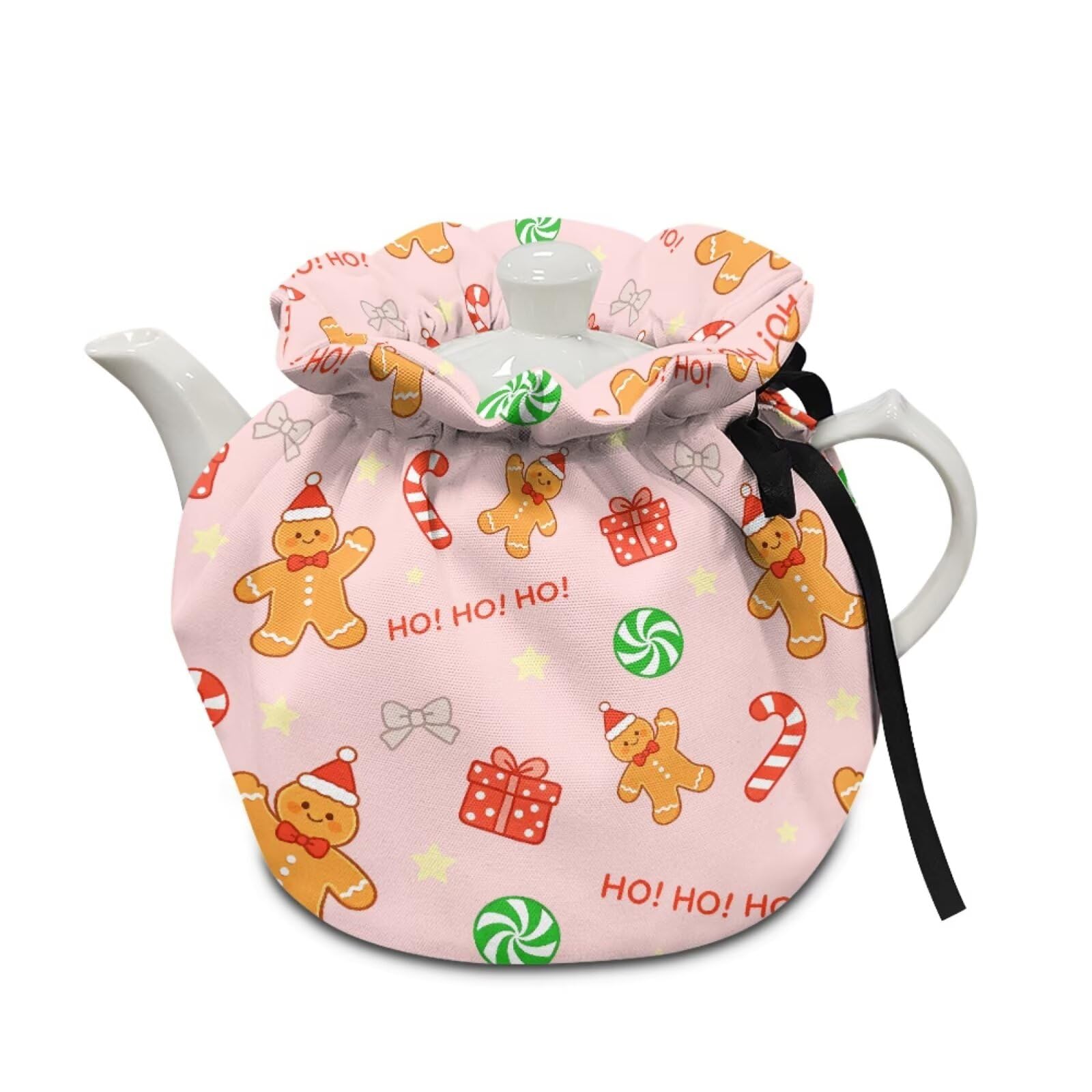 Teapot Dust Cover, Tea Cosy with Drawstring Breakfast Warmer