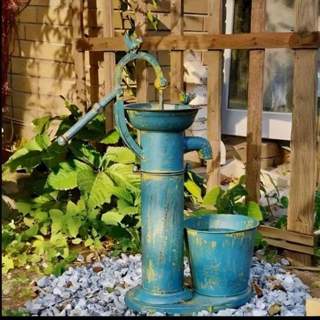 井戸ポンプ オブジェ 園芸