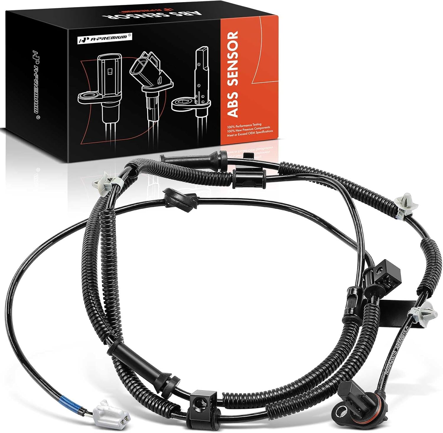 A-Premium ABS Wheel Speed Sensor Compatible with Kia Models - Sorento 2007 2008 2009 - Rear Left Driver Side, Replace# 956813E400