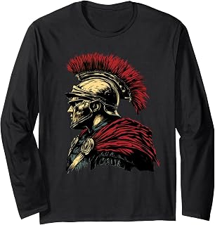 Weightlifting fitness gym Roman soldier Legion Long Sleeve T-Shirt