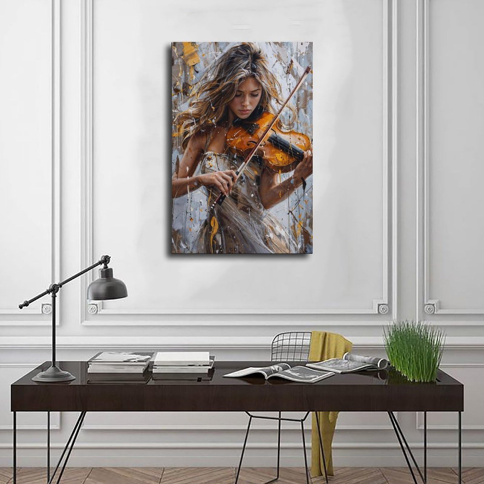 Decorazione da parete musicale (4) poster su tela decorazione per camera da letto paesaggio ufficio camera regalo decorazione 61 cm L x 91,4 cm W