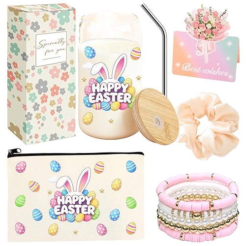 Easter Gifts for Teens Basket Stuffers Bunny Drinking Glasses Cup