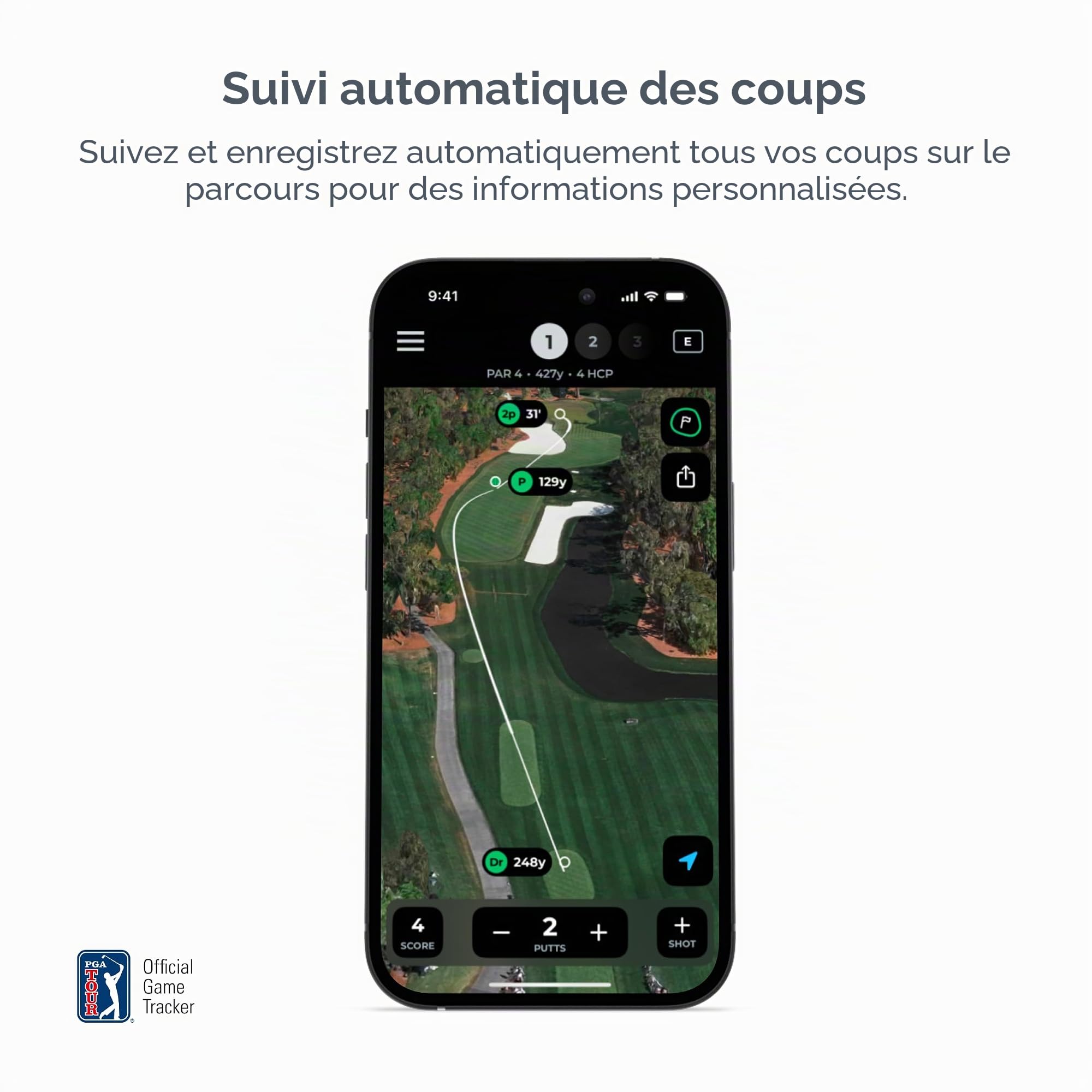 Arccos Capteurs intelligents Système de Suivi Automatique du Jeu de Golf Télémètre GPS IA Distances intelligentes des Clubs Gen 4 Fumée
