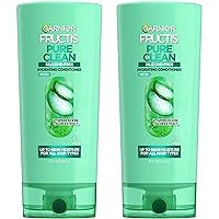 Vista 4 de Garnier Fructis Pure Clean - Acondicionador hidratante, 12 onzas líquidas, 3 unidades (el embalaje puede variar)