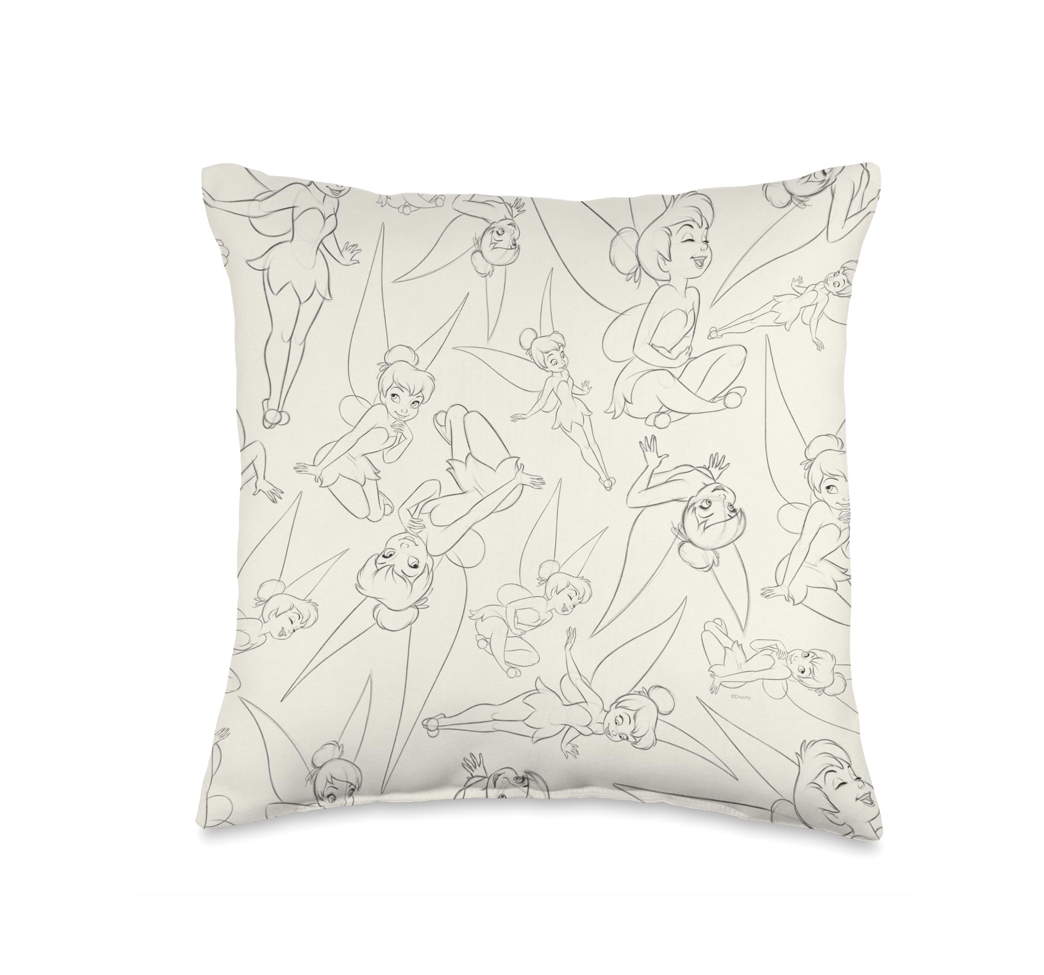 Coussin Fée Clochette Disney pour décorer une chambre d'enfant féerique