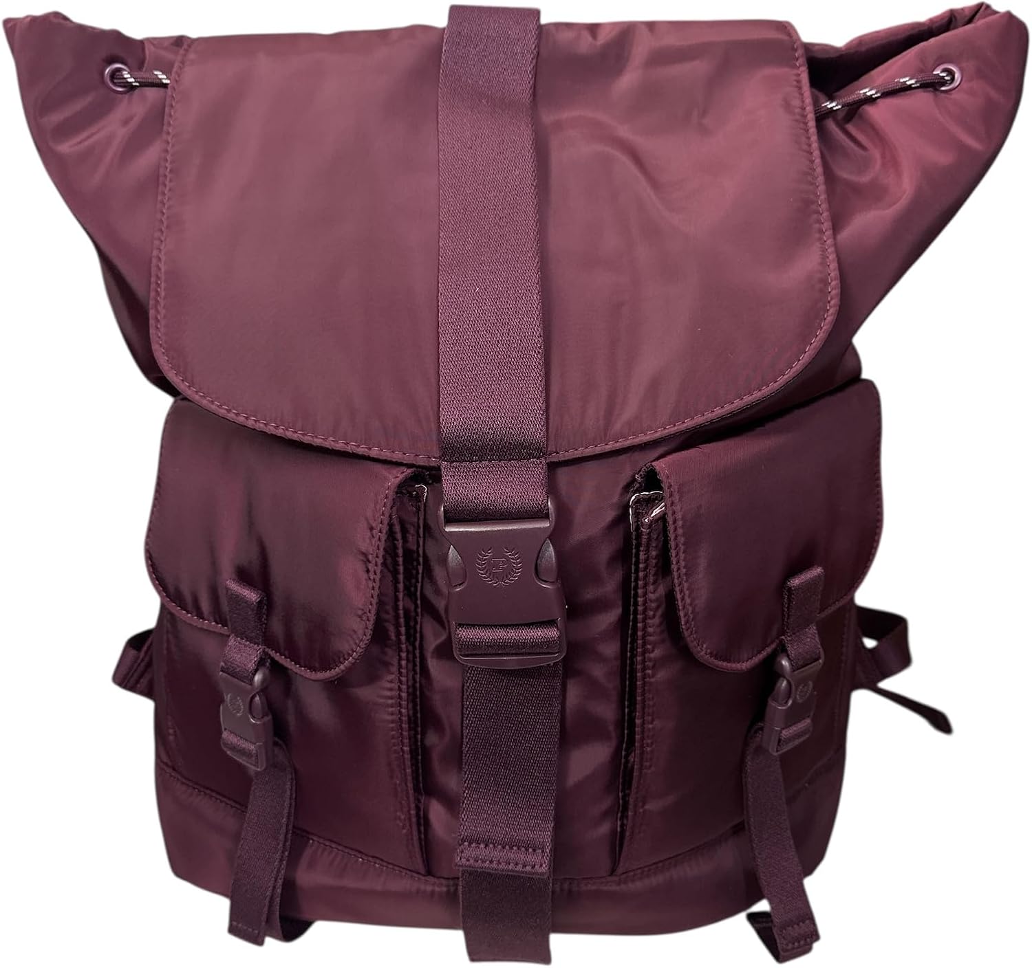 Victoria's Secret Pink Nylon Cargo Backpack Color Maroon New