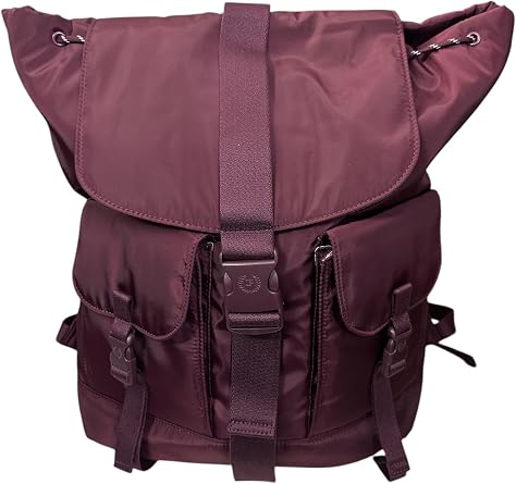 Victoria's Secret Pink Nylon Cargo Backpack Color Maroon New