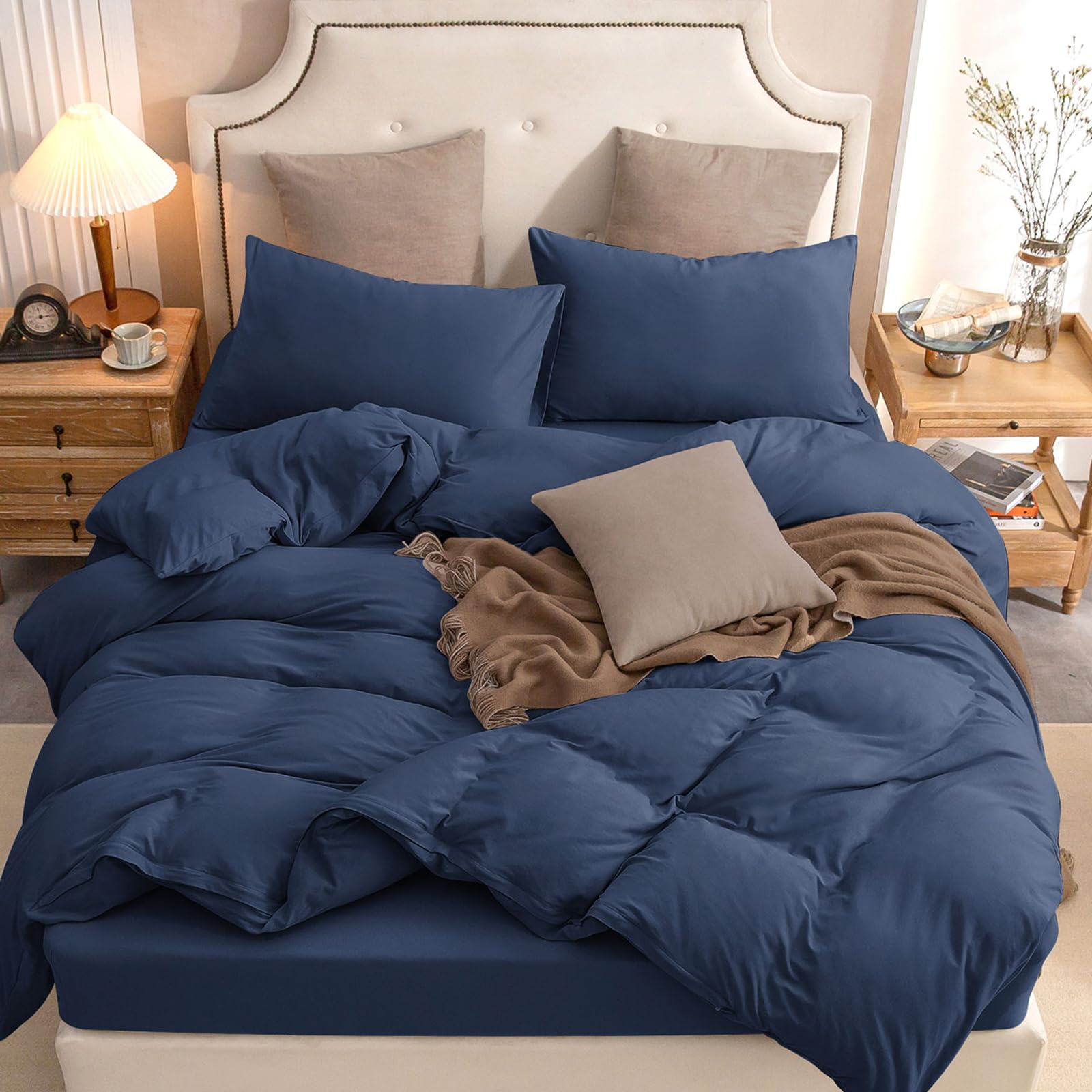 Photo 1 of PURE ERA Jersey Knit Duvet Cover Set Queen