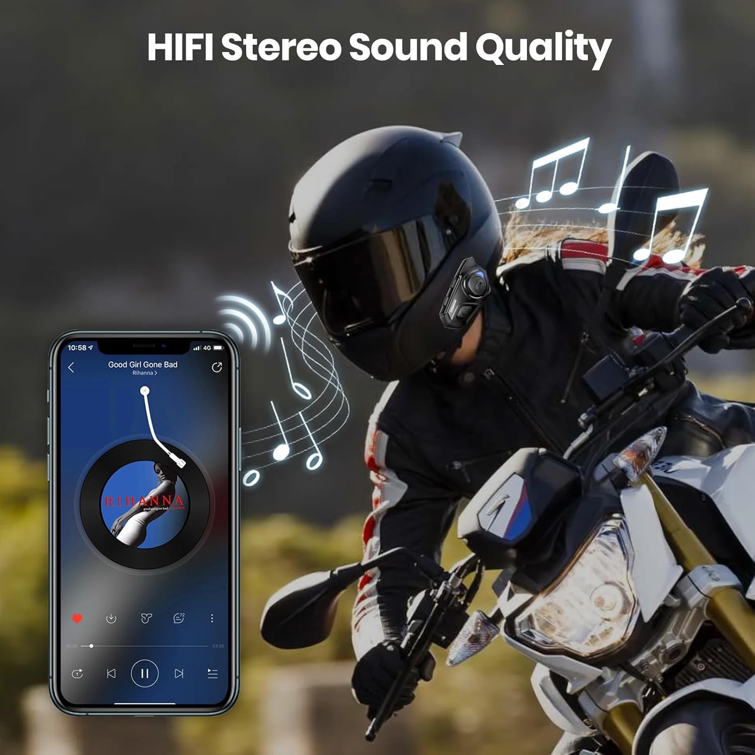 Amazon.com: JESIMAIK R16 Pro Motorcycles Bluetooth Intercom