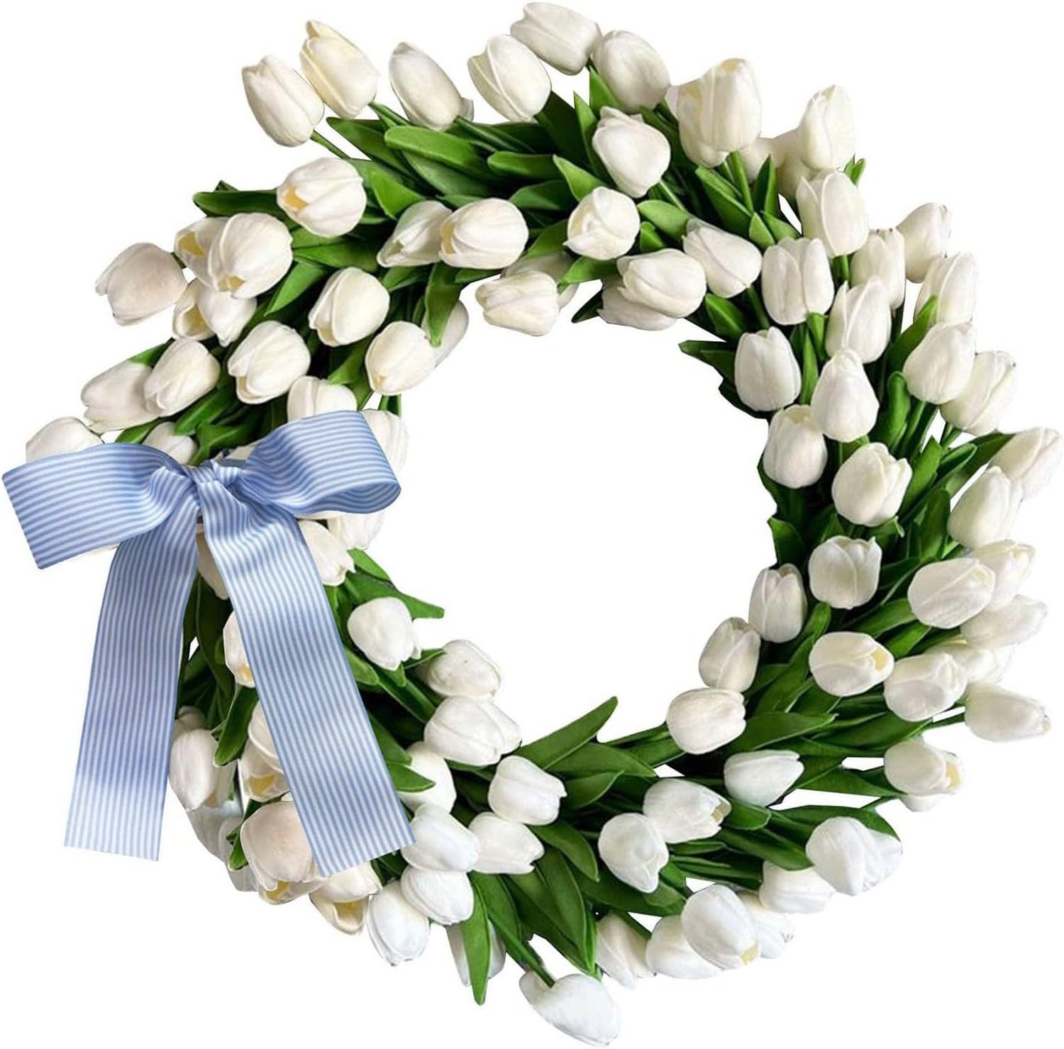 Corona De Flores Artificiales para Puerta De Entrada, Corona De Puerta De Verano, Tallos De Bayas, Ramas De Olivo Artificiales para Decoración De Hotel, Hogar, Fiesta, Boda, Granja,Wh3