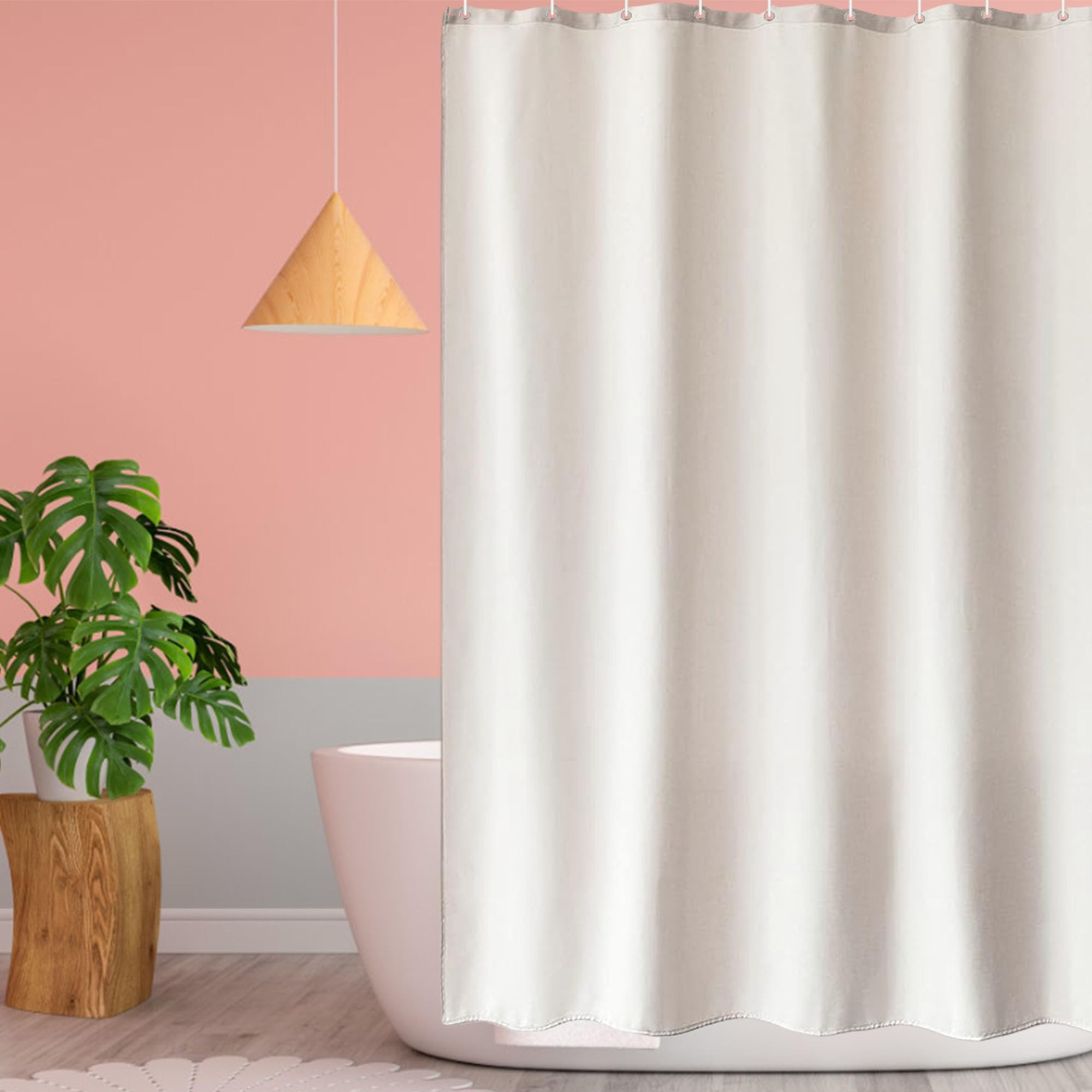 ZHCHL Tende da Bagno Semitrasparente 300X200cm, Impermeabile Tende da Doccia Antimuffa Tende da Bagno Decorative, Tenda da Doccia Decorativa per Casa E Hotel