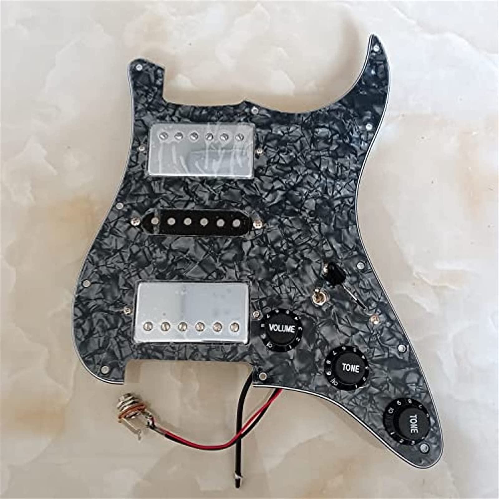 Juego De Golpeador De Guitarra Eléctrica Precableado HSH, Pastillas Humbucker Alnico V Multifunción Para For ST Guitarra Guitarra Precableado Golpeador