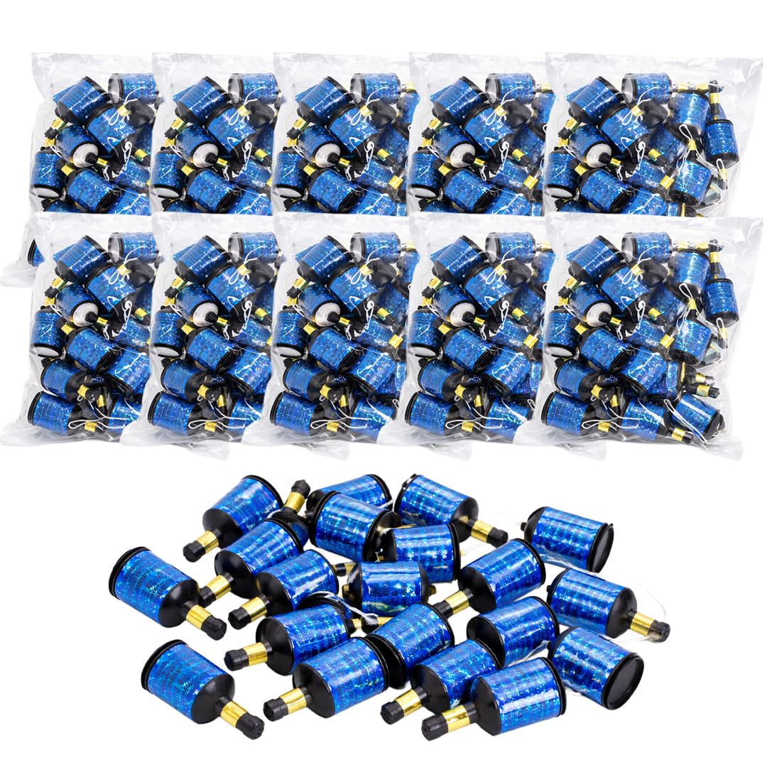 Holographic Blue Party Poppers โ Pack of 100 Indoor Celebration Table Poppers โ image 1