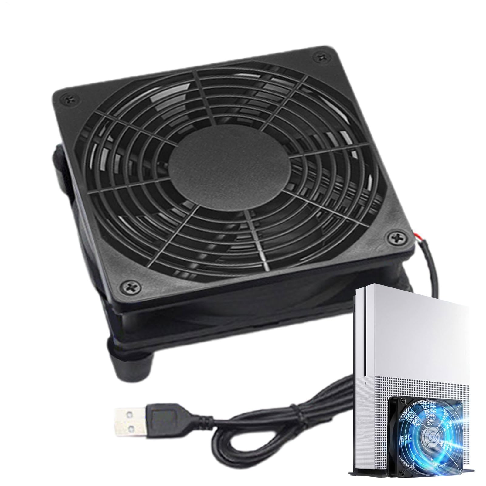 Ventola Di Raffreddamento Per PC - Ventola Del Router USB Portatile, Dispositivo Di Raffreddamento Alimentato USB | Laptop Per Box Televisivi Router Di Gabinetto, Ventilatori Mini Ventilatori Ad Alta