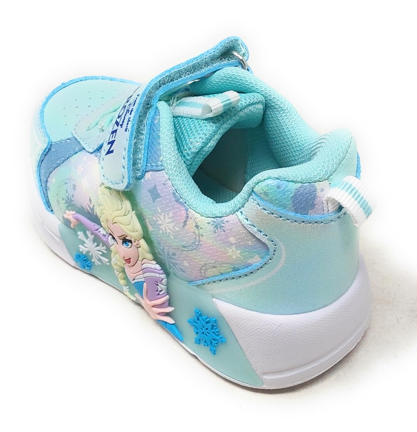Zapatillas deportivas Frozen con luces, D4310823S, color azul agua, para niña, zapatillas de con suela amortiguada