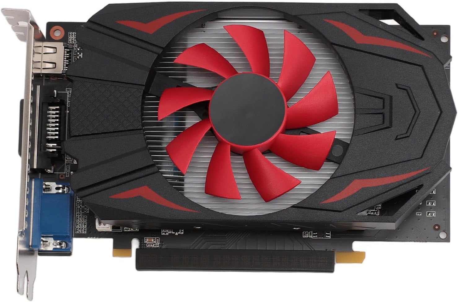 Cryfokt 2GB DDR5 128bit Gaming Graphics Card, 5000MHZ Frequency 2560x1600 Resolution Video Card for Computer Gaming PCI Express 2.0 16X Slot with Cooling Fan