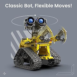 STEM Robot Building Kit Gift for Boys Ages 8-12 with Remote Control, Technic Coding Robotic Toy for Kids’ Birthday, Buildable 5-in-1 Models with 488 Pieces