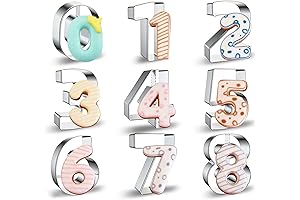 Number Cookie Cutters, Set of 9