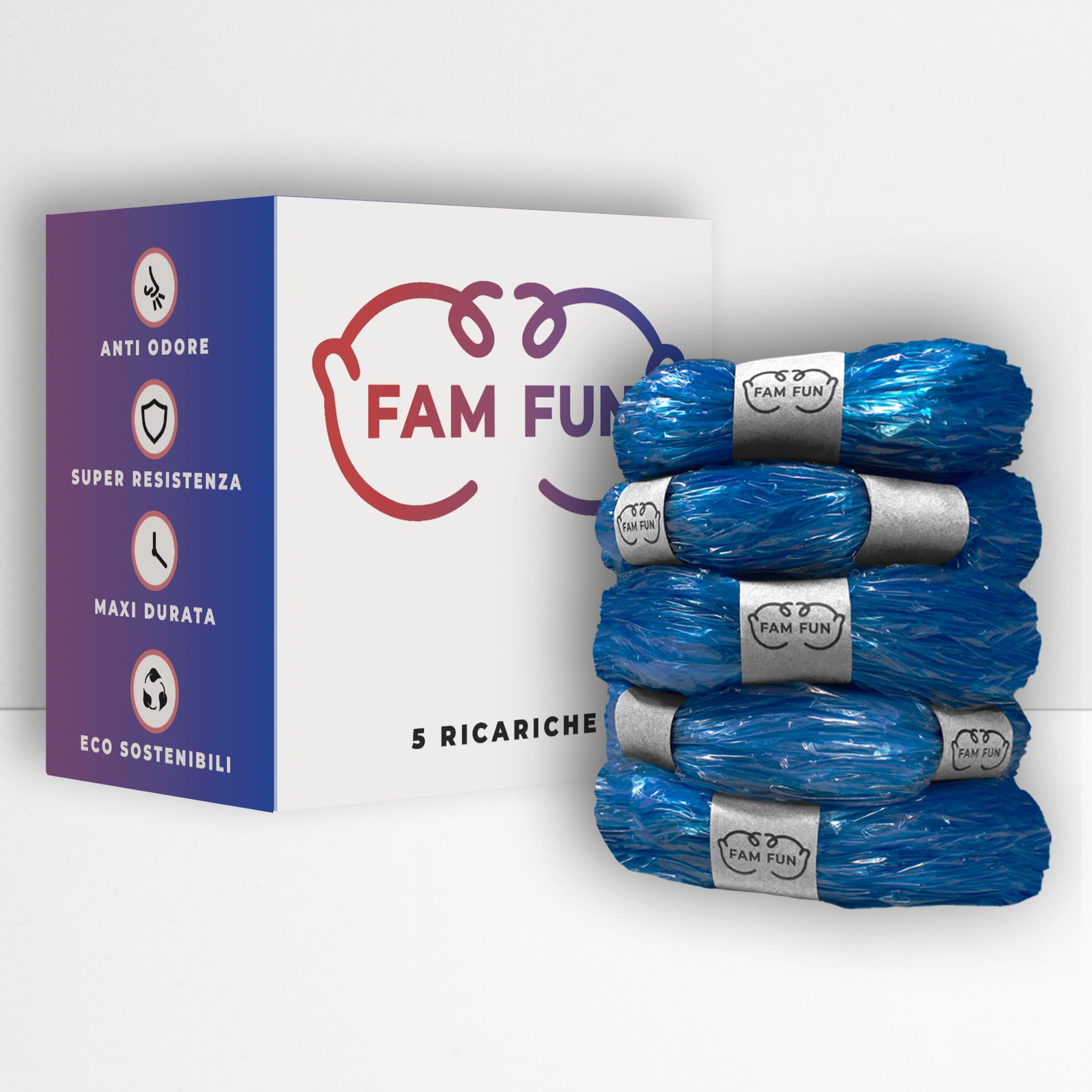 Fam Fun - 5 Scented Refills Compatible with Foppapedretti Pig Feeders, Tommee Tippee (All Models) Litterlocker, II, Design & Fashion - New Model