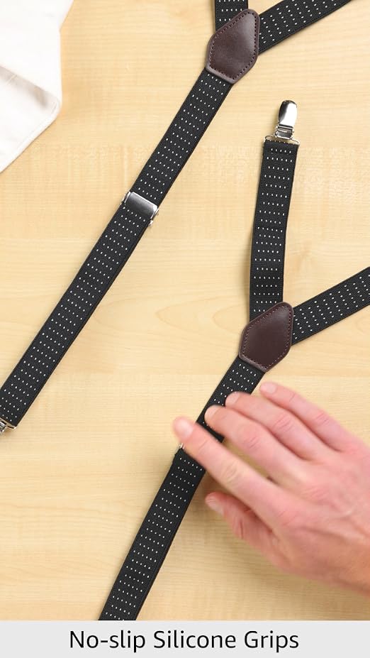 dress shirt straps Kedofe Mens Stays Military Adjustable Elastic Garter Sock Non-slip Clamps (Black/1 Pair): Clothing, Shoes & Jewelry Press Pearl Belts For Wedding Each pair is made Color:DUSTY-BLUE