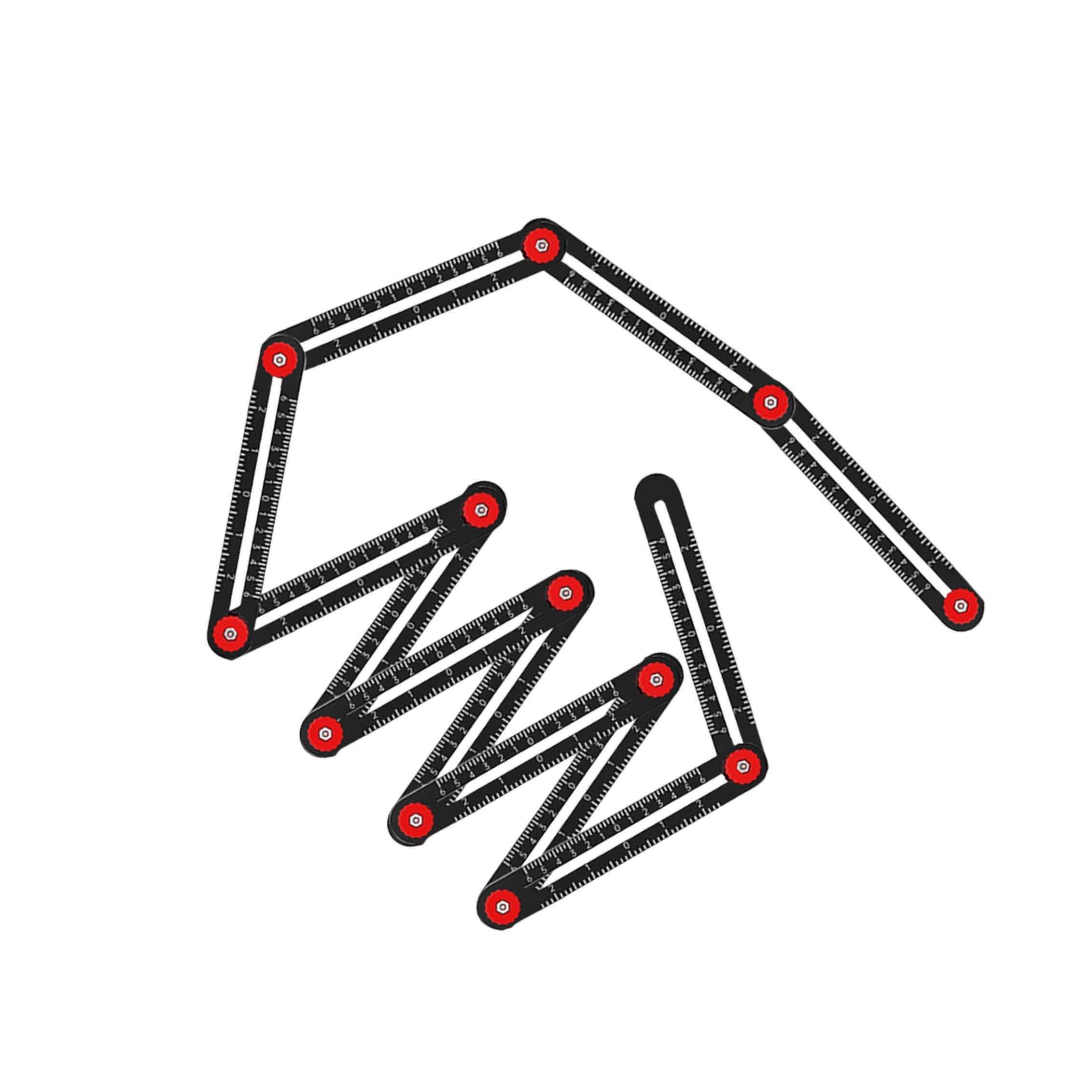 Alcxazs Dynamic Multi Angle Ruler With Perforated Mold Template Tool Enhancing Efficiency In Tile Measurement And Layout Tasks Multi Angle Measuring Ruler