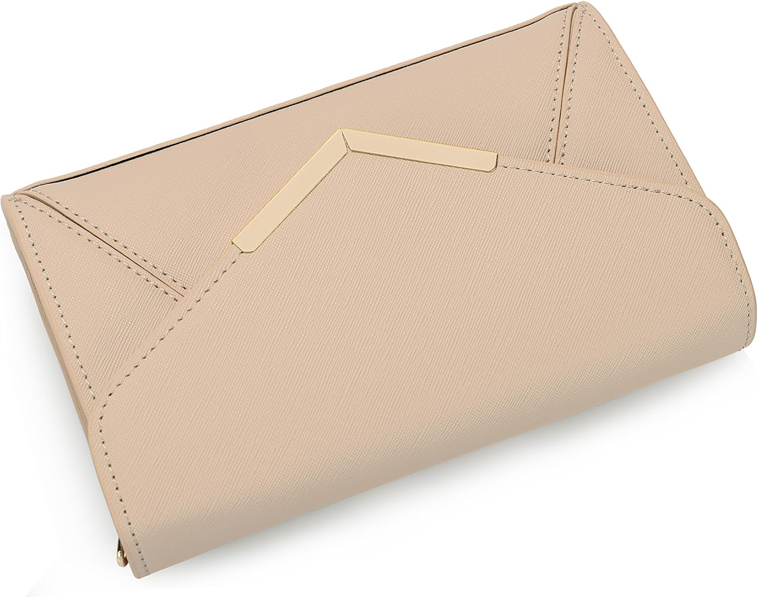 DEXMAY Women Envelope Clutch Faux Saffiano Leather Evening Handbag Foldover Clutch Bag Formal Dressy Purse - Image 5